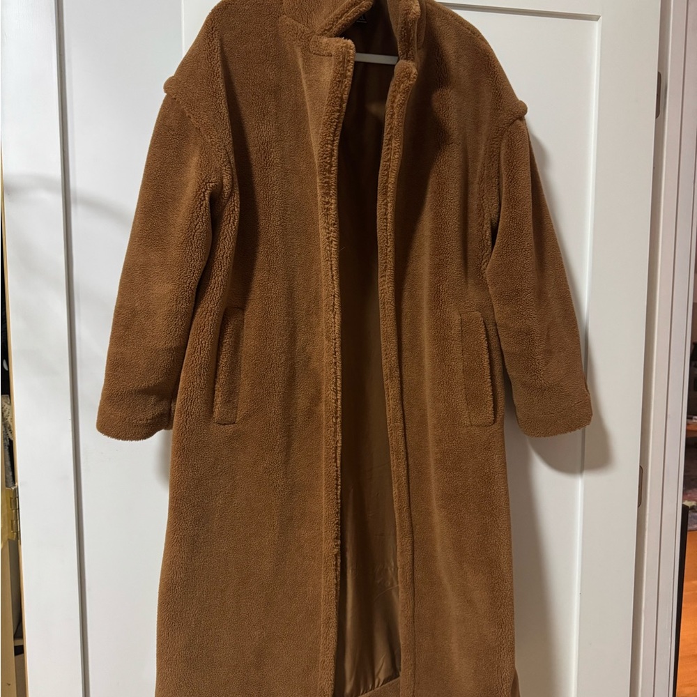 Forever 21 Brown Teddy Jacket Plush Winter Essential